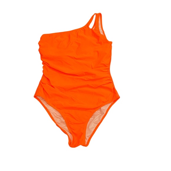 NWT Cupshe Women's Tummy Control One Shoulder Cutout Slimming Swim sz L - Picture 1 of 6